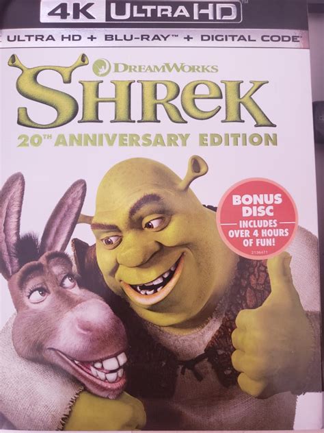 Shrek In 4k Ultra Hd With 20th Anniversary Edition 20yearsofshrek