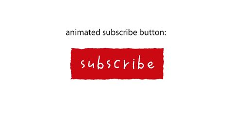 Animated Subscribe Red Button Youtube