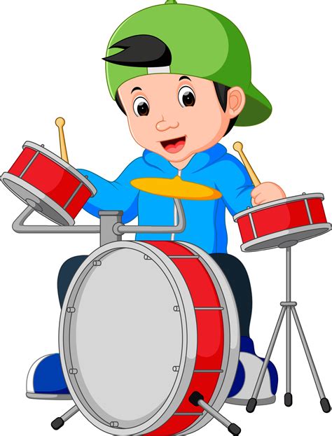 Little Drummer Cartoon 8021779 Vector Art At Vecteezy
