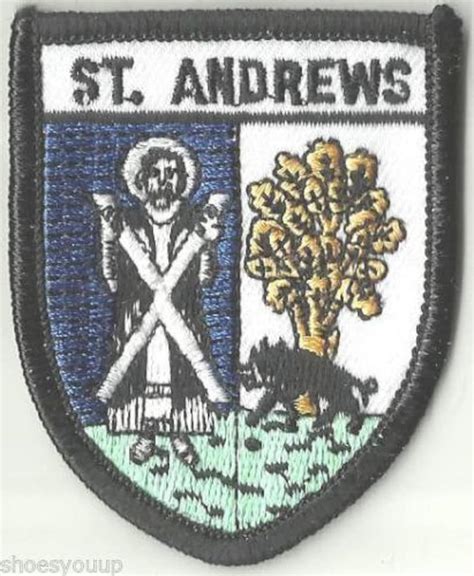St Andrews Scotland Crest Flag World Embroidered Patch Badge Etsy