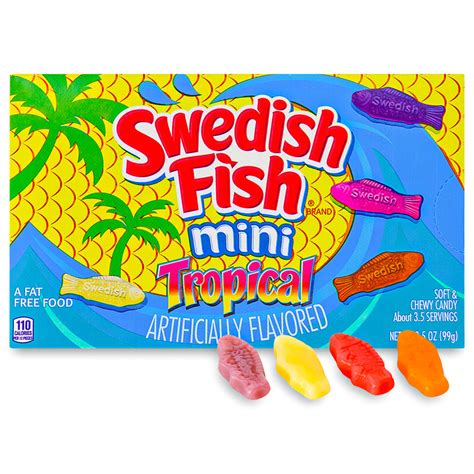 Swedish Fish Tropical Candy Theater Pack Candy Funhouse