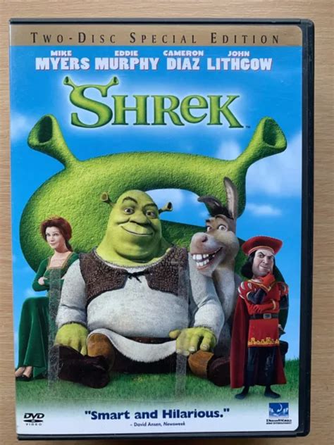 Shrek 2001 Olriginal Dreamworks Animated Classic 2 Disc Us R1 Dvd £400