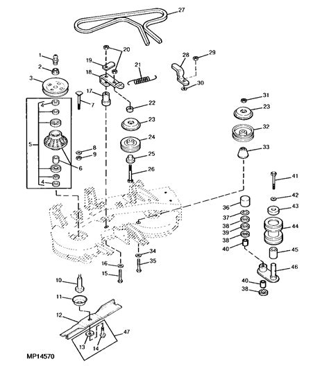 John Deere F525 Parts Schematic