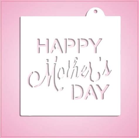 Happy Mothers Day Stencil Cheap Cookie Cutters