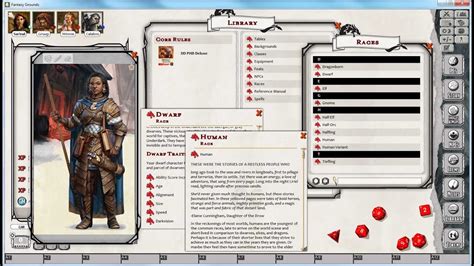 Making A Dandd Character In Fantasy Grounds Youtube