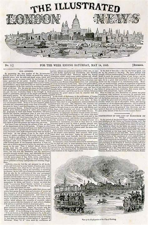 The Illustrated London News The First Fully Illustrated Weekly