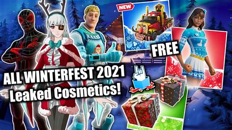 Fortnite New Leaked Winterfest Event Cosmetics Free Skins Present