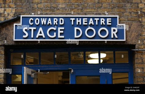 The Stage Door At The Noel Coward Theatre In London Picture Dated