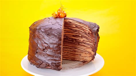 Chocolate And Hazelnut Crepe Cake Oversixty