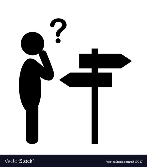 Confusion People With Navigation Arrows And Vector Image