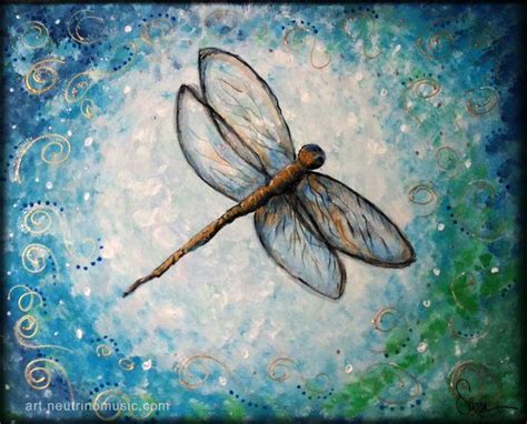 Dragonfly By Ssuzanna Suzanne Carol Moore Art Painting Moon Painting