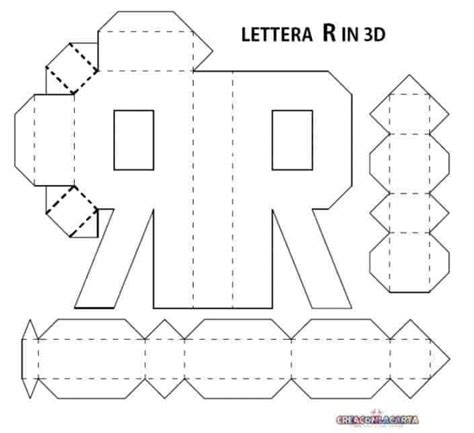 Molde Letra R 3d Para Imprimir Gratis Letras Do Alfabeto Ver E Fazer