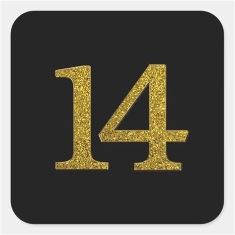 Number 14 Stickers And Labels Zazzle Uk