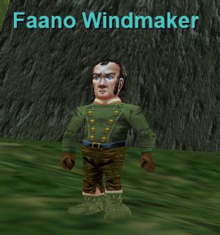 Keep also the bone chips for quests or to sell to higher level players. Faano Windmaker - Project 1999 Wiki