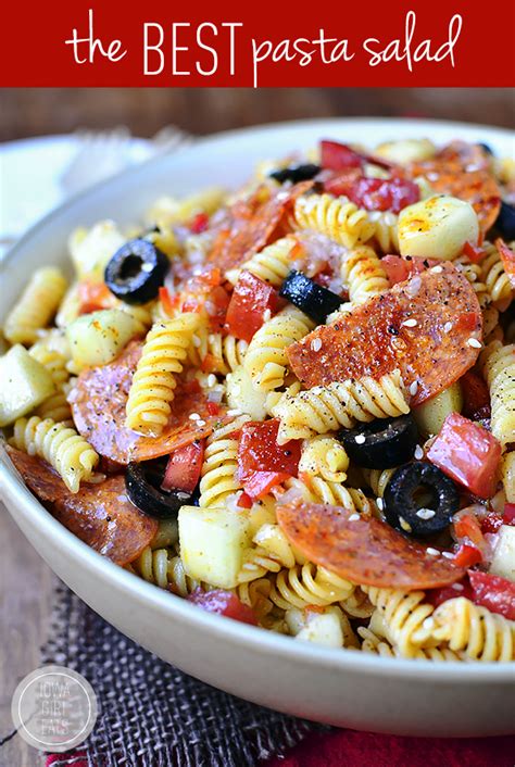 This board contains easy and delicious pasta salad recipes. The BEST Pasta Salad - Iowa Girl Eats