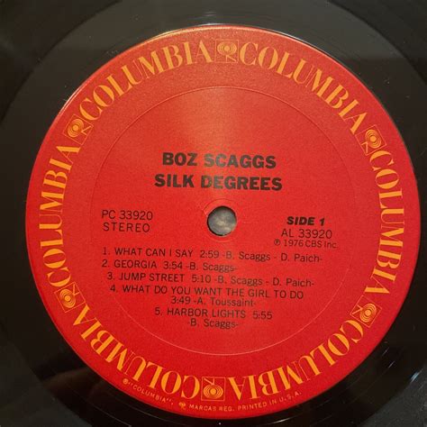 Boz Scaggs Silk Degrees Lp 1976 Columbia Ebay