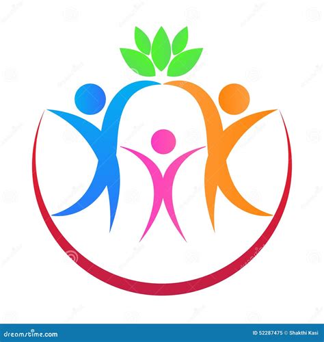 People Caring Logo Stock Vector Image 52287475