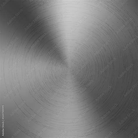 Radial Polished Texture Gray Metal Background Vector Textured