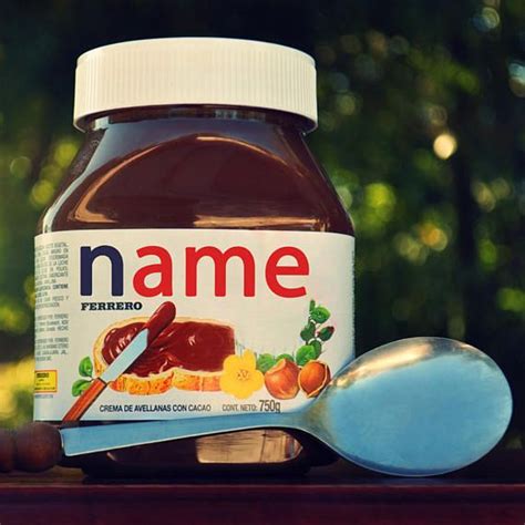 Rich and luscious nutella frosting will have you swooning! Personalised Label For Nutella Jar Nutella name Personalised Nutella Your name