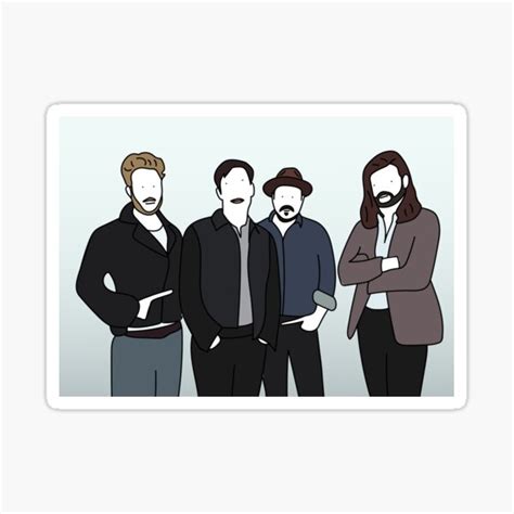 Mumford And Sons Sticker By Badbanddrawing Redbubble