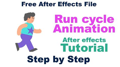 How To Create Run Cycle Animation Using Aftereffects After Effects Tutorial Without Plugin