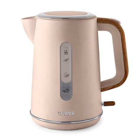 Tower Scandi 3kw 17 Litre Rapid Boil Kettle Pink Clay T10037pcly