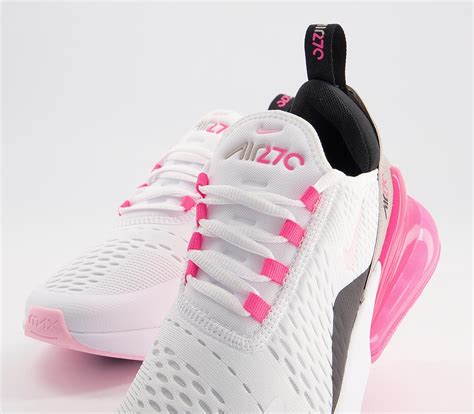 Nike Air Max 270 Trainers White Artic Punch Hyper Pink Black Hers