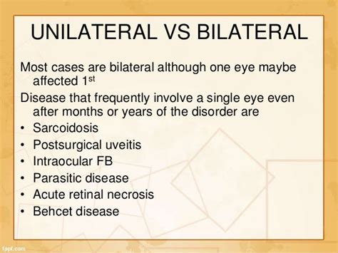 Uveitis Classification And Clinical Features 1