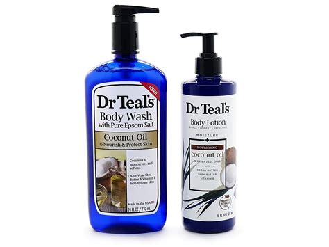 4 Set Of Dr Teals Coconut Oil Body Wash 24 Fl Oz