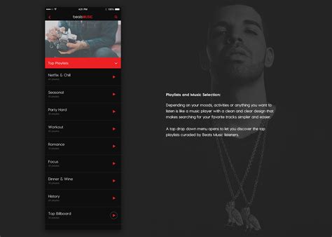 Beats Music Branding Project Mobile App Concept On Behance