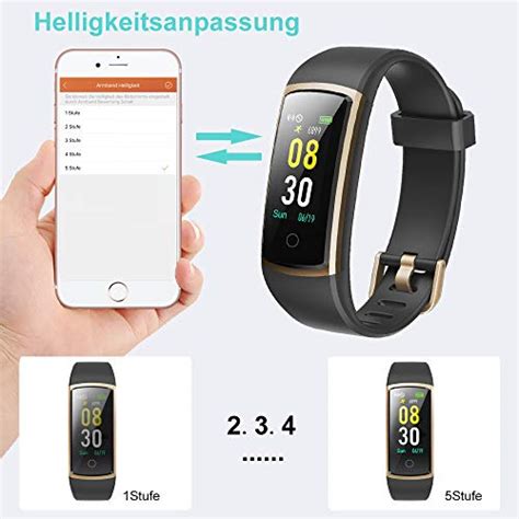 Yamay Fitness Armband Mit Blutdruckmessungsmartwatch Fitness Tracker