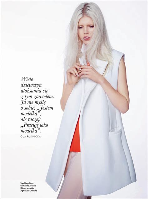 Polish Models Blog Editorial Ola Rudnicka For Elle Poland February 2014