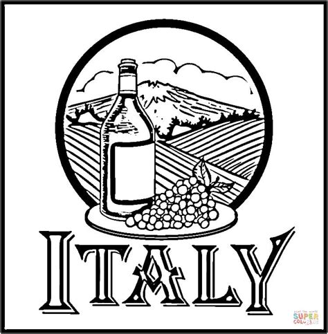 Italy Map Coloring Page Coloring Pages