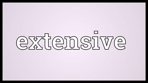 Extensive Meaning