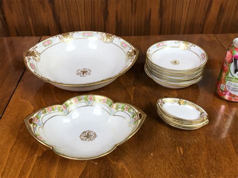 JUST ADDED Vintage Hand Painted NIPPON Japan China Bowls