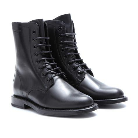 Mens vintage getta grip rangers 14 eye boots punk black leather boots sz.8 wmn 9top rated seller. Saint Laurent Rangers Leather Boots in Nero (Black) - Lyst