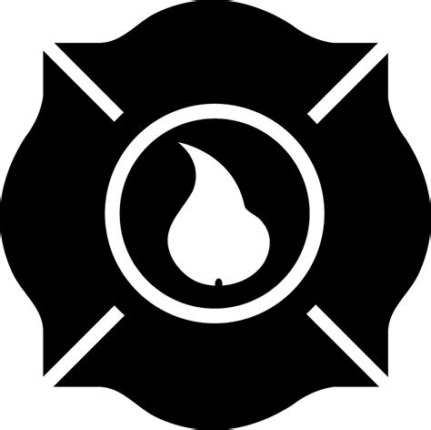 Fire Department Emblem In Black Color 25097310 Vector Art At Vecteezy