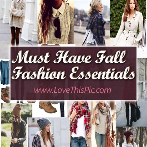 Must Have Fall Fashion Essentials And Inspiration For 2015