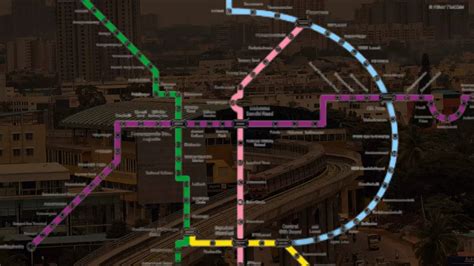 Namma Metro Map This Schematic Representation Of Future Bangalore Hot
