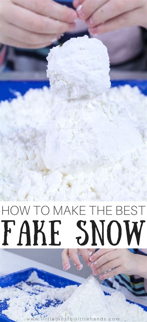And for all you kids out there. Make Fake Snow For Kids Winter Sensory Play Activity Ideas