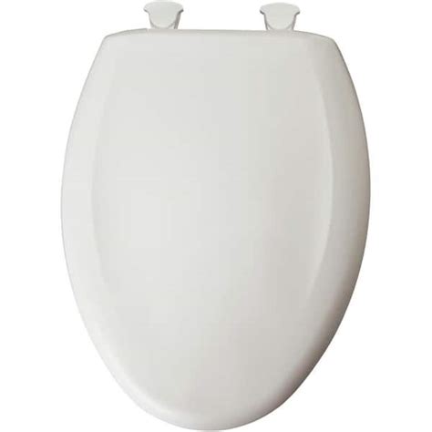 Bemis Slow Close Elongated Closed Front Plastic Toilet Seat In Euro