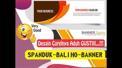 Desain Spanduk Baliho Banner Di Corel Draw Youtube