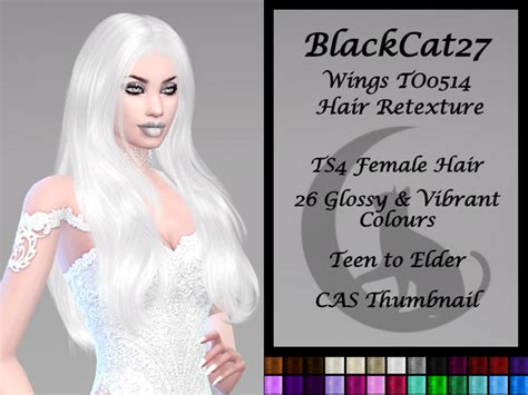The Sims Resource Blackcat27 Wings To0418 Hair Retexture Mesh Needed