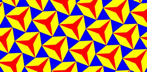 A Tessellation Of Equilateral Triangles Rhombi And Three Pointed