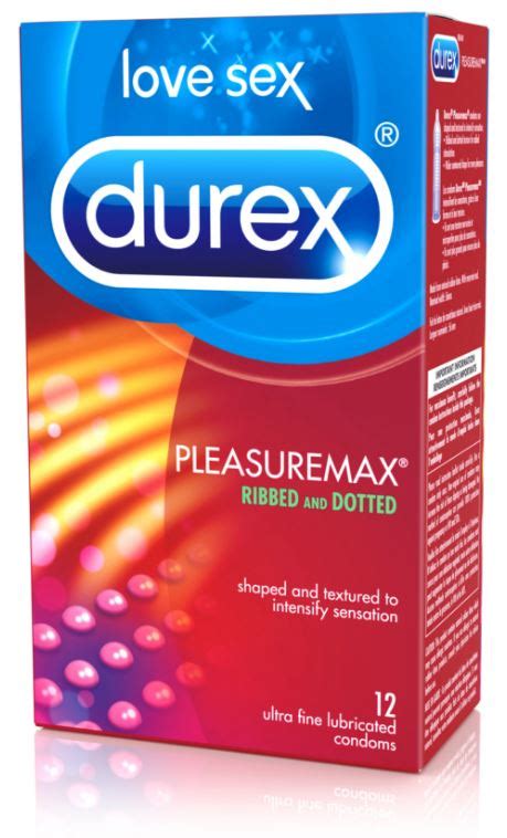 durex® pleasuremax® ribbed and dotted condoms canada