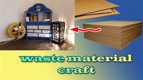 Cardboard Furnitures Ideas Best Out Of Waste Craft Easy Cardboard