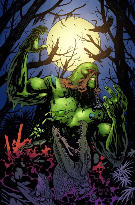 Swamp Thing Variant By Cristian Sabarre On Artstation Dc Comics Art