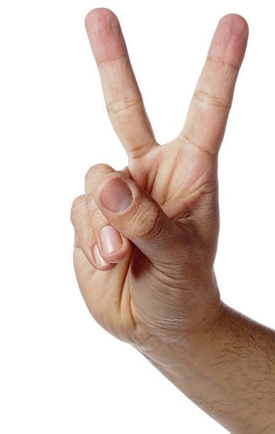 90 Two Fingers Human Hand V Shape Peace Sign Stock Photos Pictures