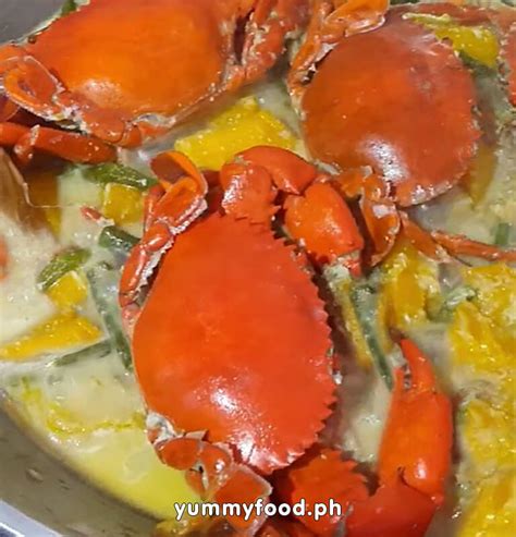 Delicious Recipe For Ginataang Alimasag With Sitaw At Kalabasa Yummy