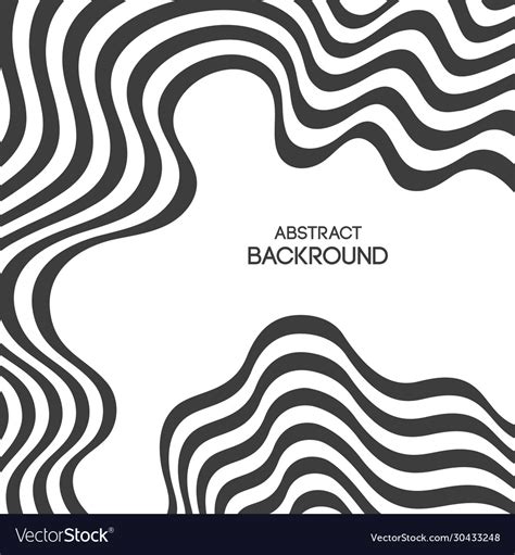 Abstract Wavy Lines Background Striped Texture Vector Image